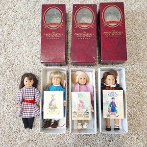 American Girl Mini Dolls set of 4 - Kirsten, Molly, Samantha, and Kit